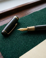 Atelier-Feder N° 14, Goldfeder M, Restaurierter Federhalter, 14-karätige Goldfeder, Federbreite M, Ansicht 1